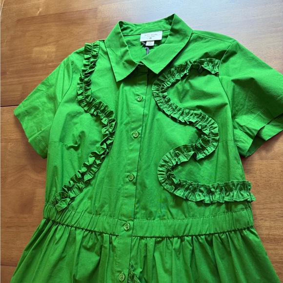 NWT Women's Ribbon Short Sleeve Midi Shirtdress kate spade new york Target Green - Picture 8 of 12